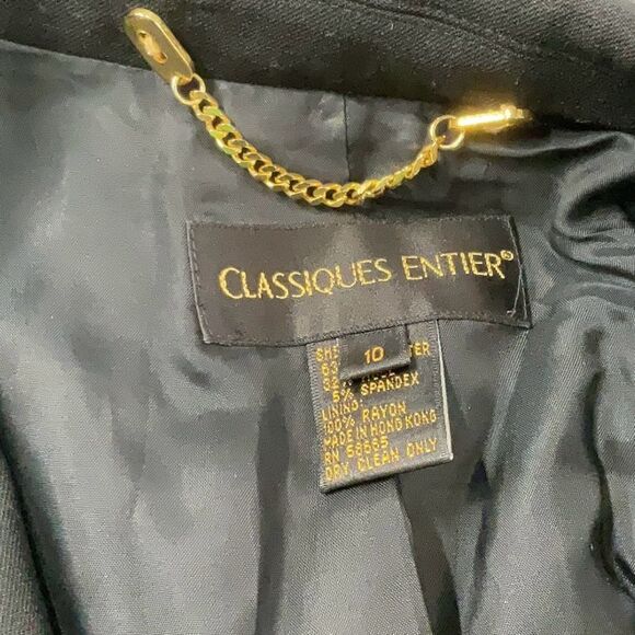 Classiques Entier Black Tailored Blazer with Notched Lapels - Picture 3 of 4